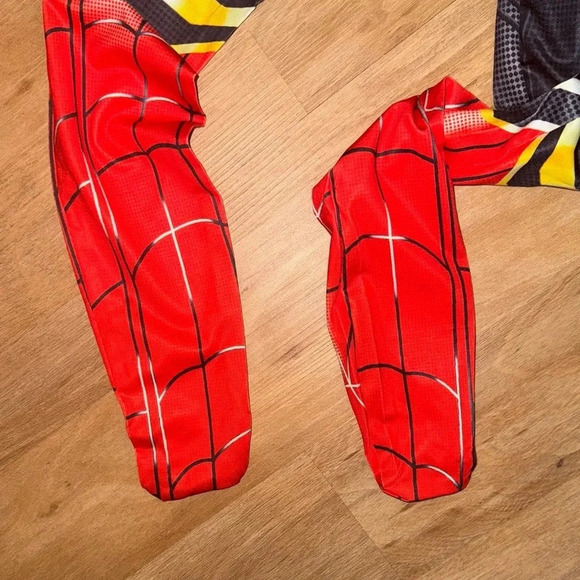 SPIDER-MAN BODYSUIT COSTUME COSPLAY HALLOWEEN MASK DRESS UP SIZE 8 - Picture 2 of 6